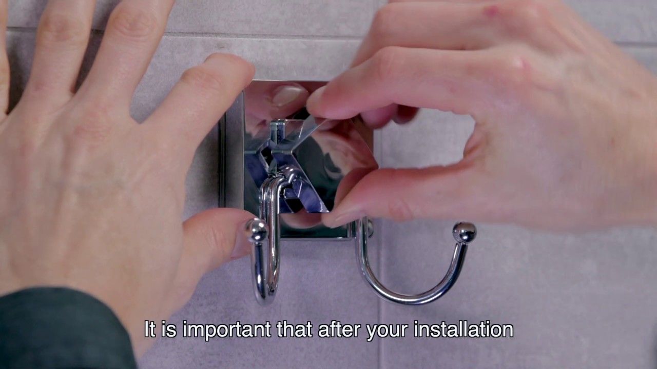 How to install suction cups hooks - HOME SO Square Bathroom Hooks, Prisma Collection - Easy Guide