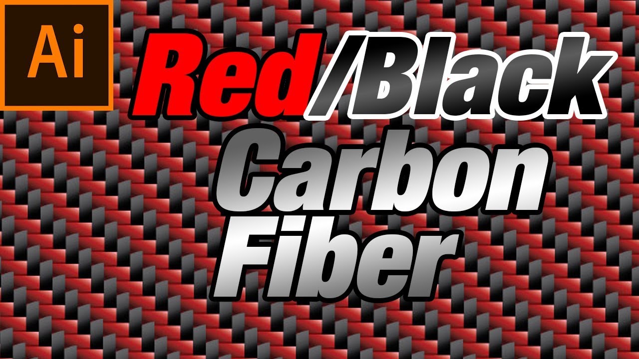 How to make Red and Black Carbon Fiber pattern in Adobe Illustrator