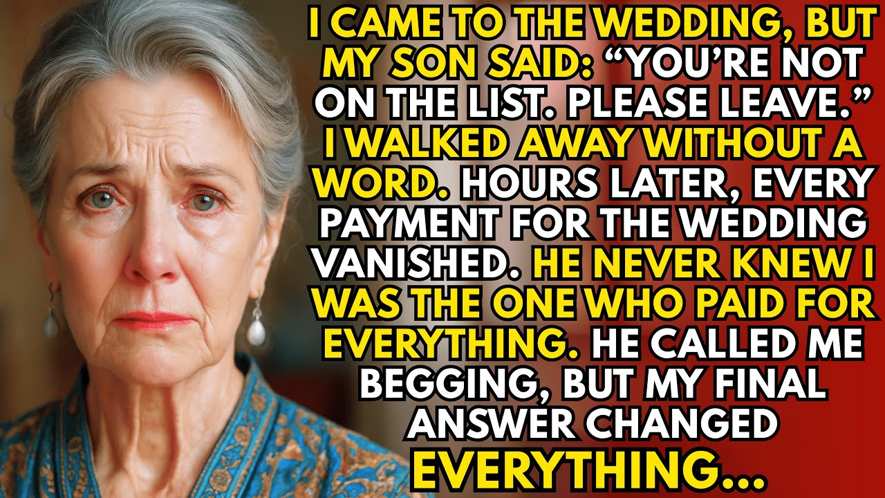 On The Day I Came To The Wedding, My Son Said: “You’re Not On The List. Please Leave.” So I Let Go.
