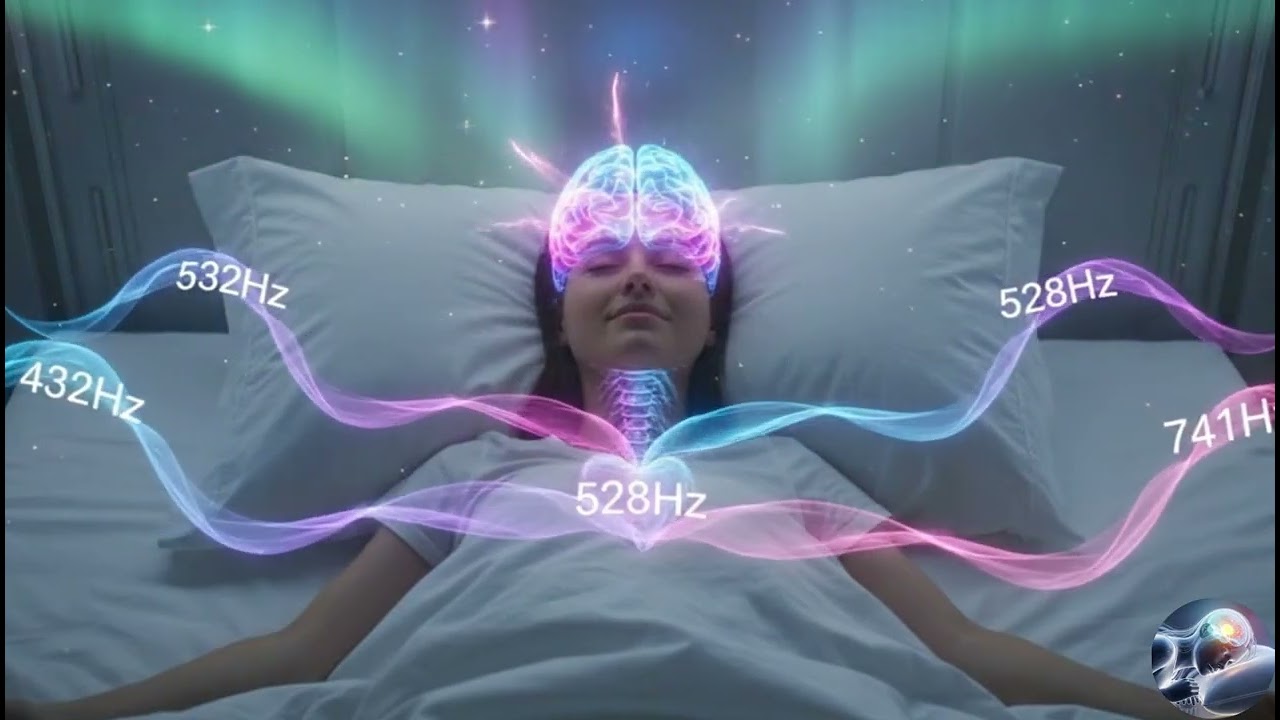 432Hz + 528Hz + 532Hz + 741Hz | The DEEPEST Healing Sleep: Whole Body Regeneration, Relieve Stress