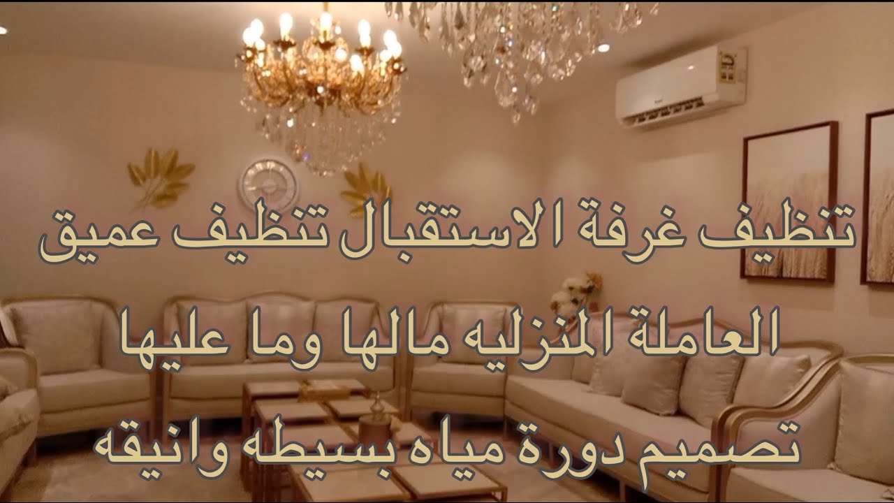 روتين تنظيف غرفة استقبال الضيوف + نصايح لتصميم دورات مياه جميله رغم بساطتها