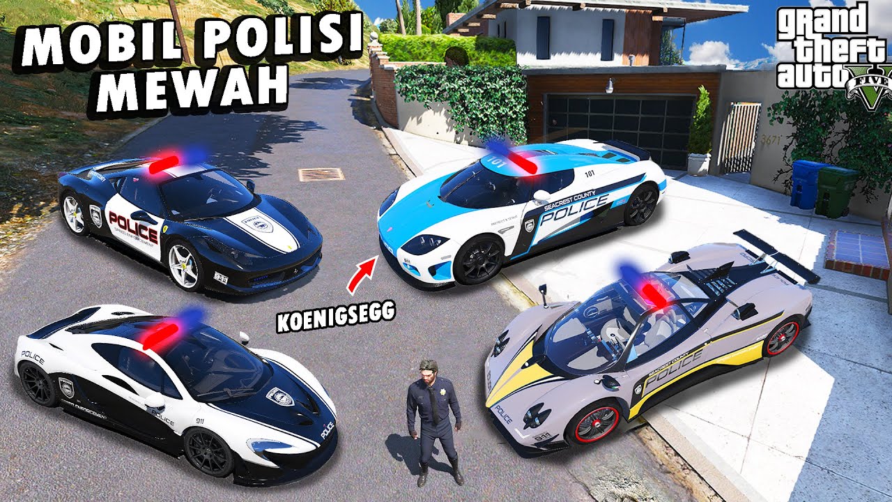 WOW !! Aku Koleksi Mobil POLISI SPORT TERMEWAH di GTA 5