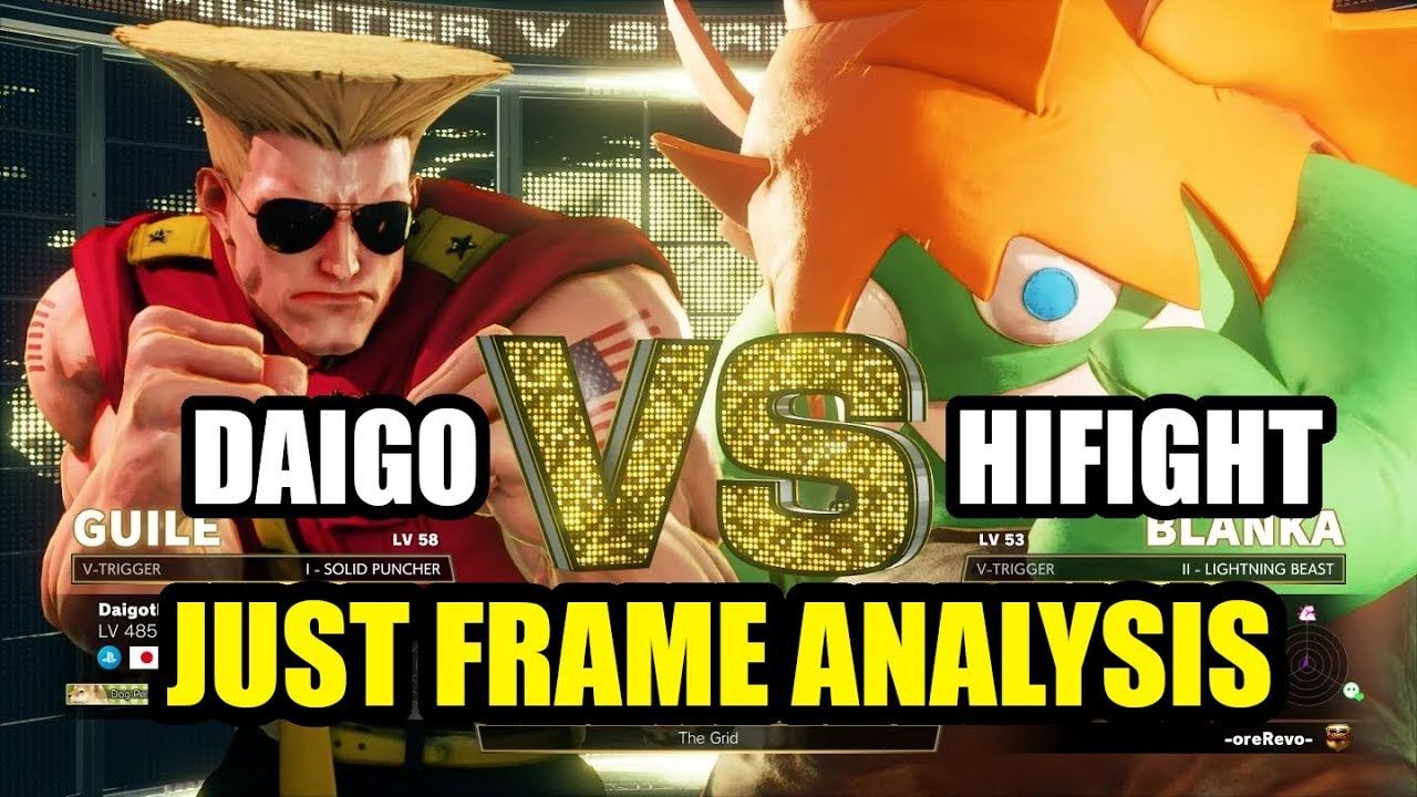 Just Frame Analysis! - Daigo Umehara (Guile) vs HiFight (Blanka)