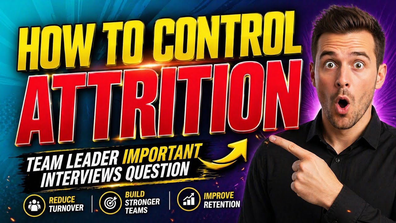 How to control attrition Team Leader interview questions | Team Leader Interview Question and Answer