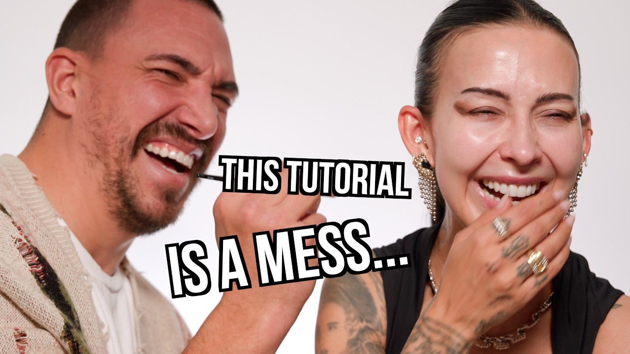 Husband Does My MAKEUP! LOL!!!