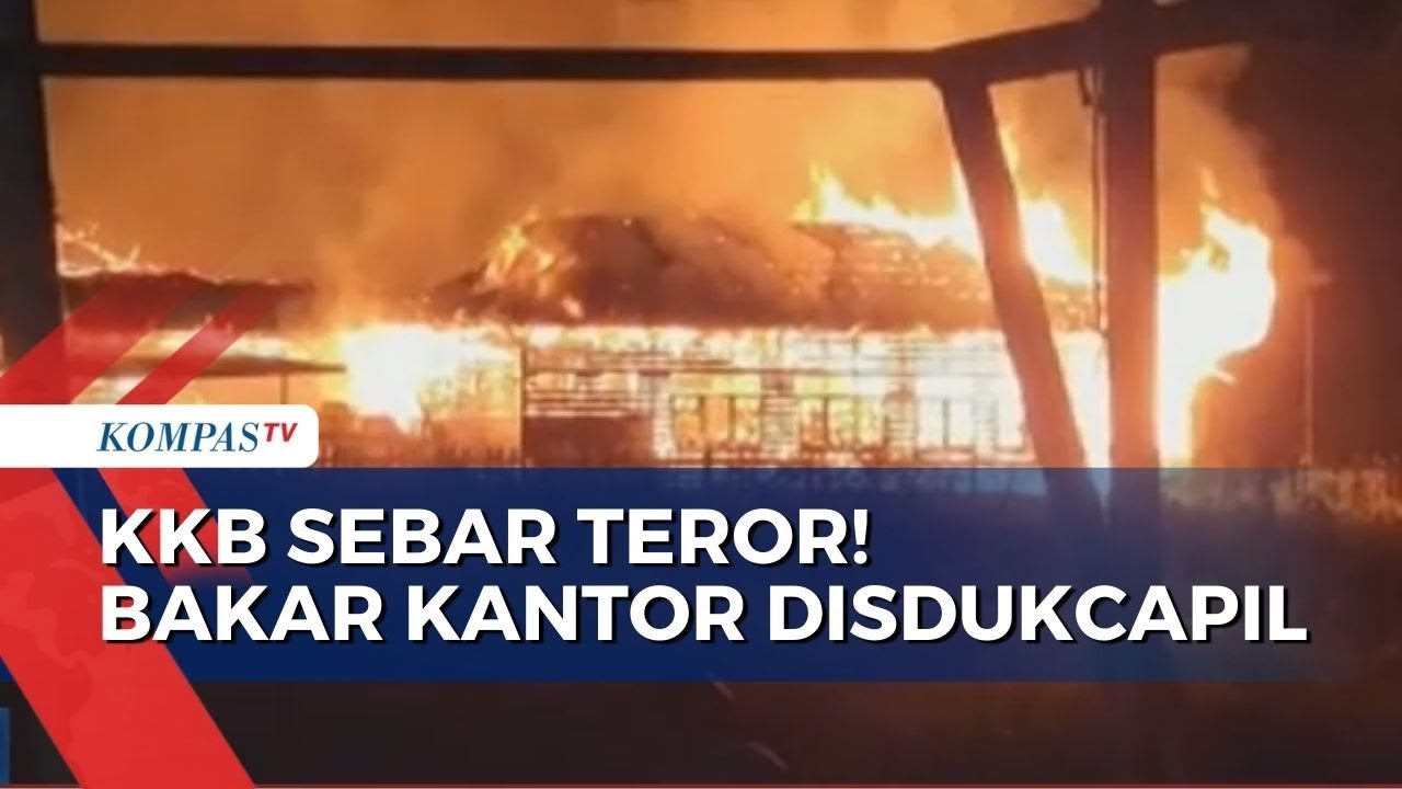 Teror KKB di Pegunungan Bintang, Tembaki Perumahan Warga Hingga Bakar Kantor Disdukcapil