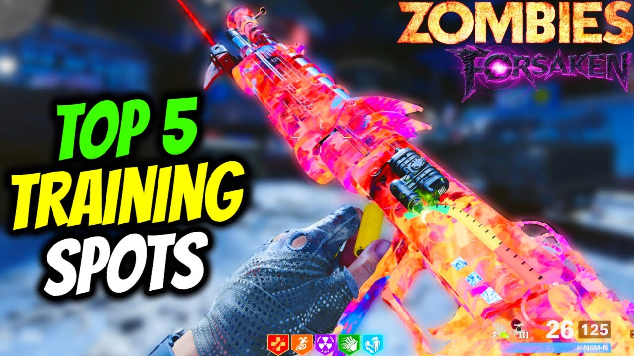 TOP 5 *BEST* TRAINING SPOTS IN FORSAKEN (Cold War Zombies)