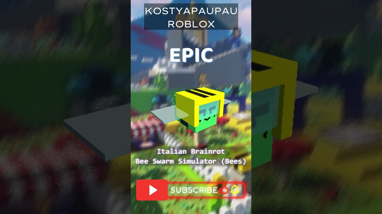 Bee Swarm Simulator Italian Memes (CAMON, RARE, EPIC BEES) 