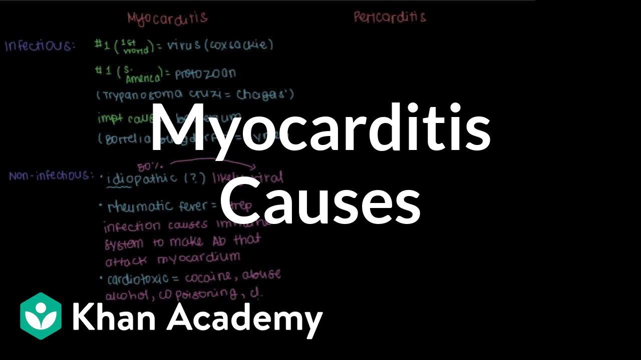 Causes of myocarditis | Circulatory System and Disease | NCLEX-RN | Khan Academy