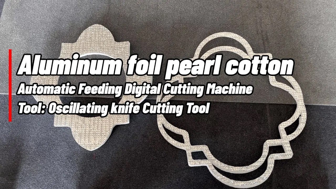 Aluminum foil pearl cotton cutting machine with oscillating knife tool