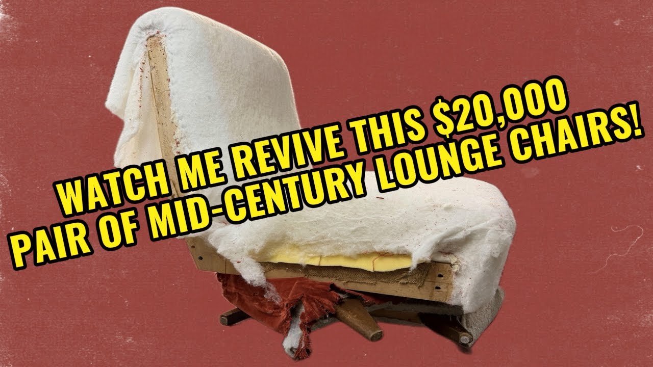 Watch As I Restore A $20,000 Set Of Vintage Mid-Century Italian Lounge Chairs!
