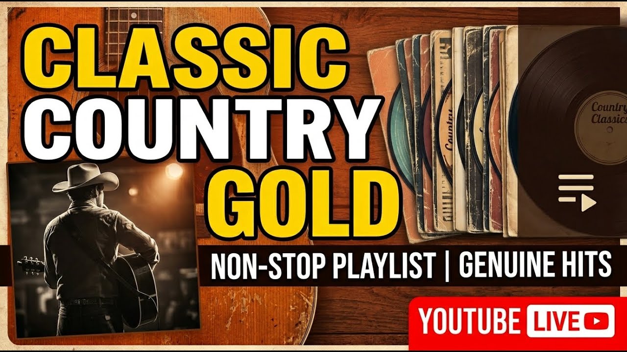 A warm classic country music playlist album designed for emotional relaxation