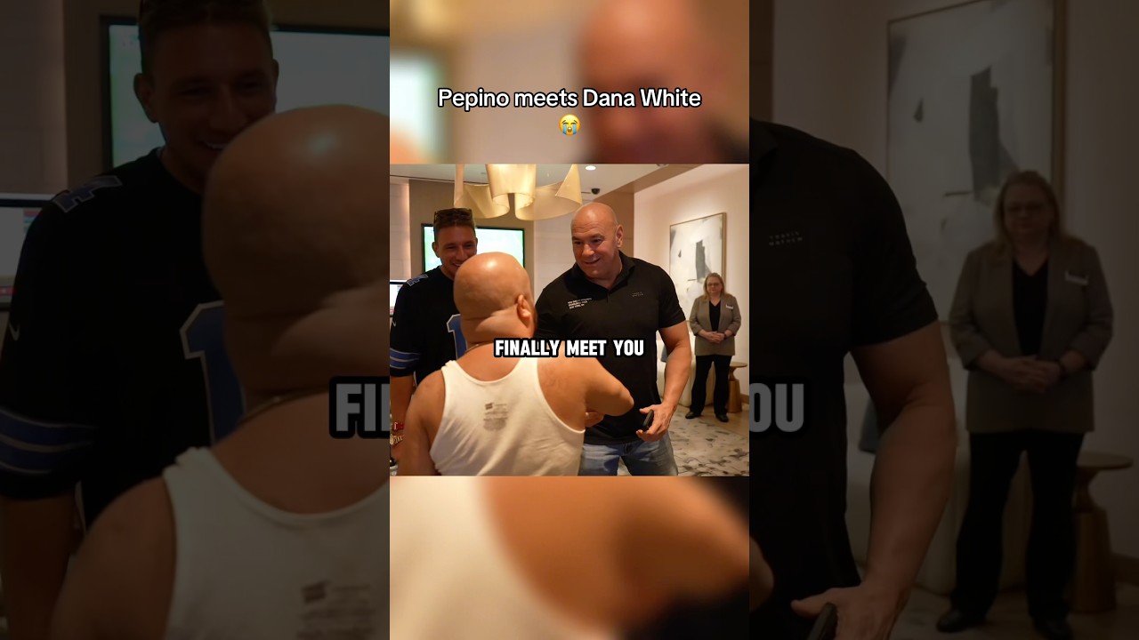Pepino meets Dana White 😂😭 ​⁠@ShaneStoffer