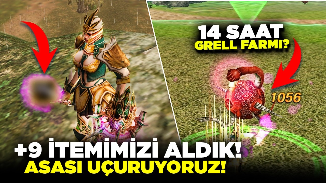 +9 İTEMİMİZİ ALDIK!  |14 SAAT GRELL FARMLADIM!💰 | Knight Online
