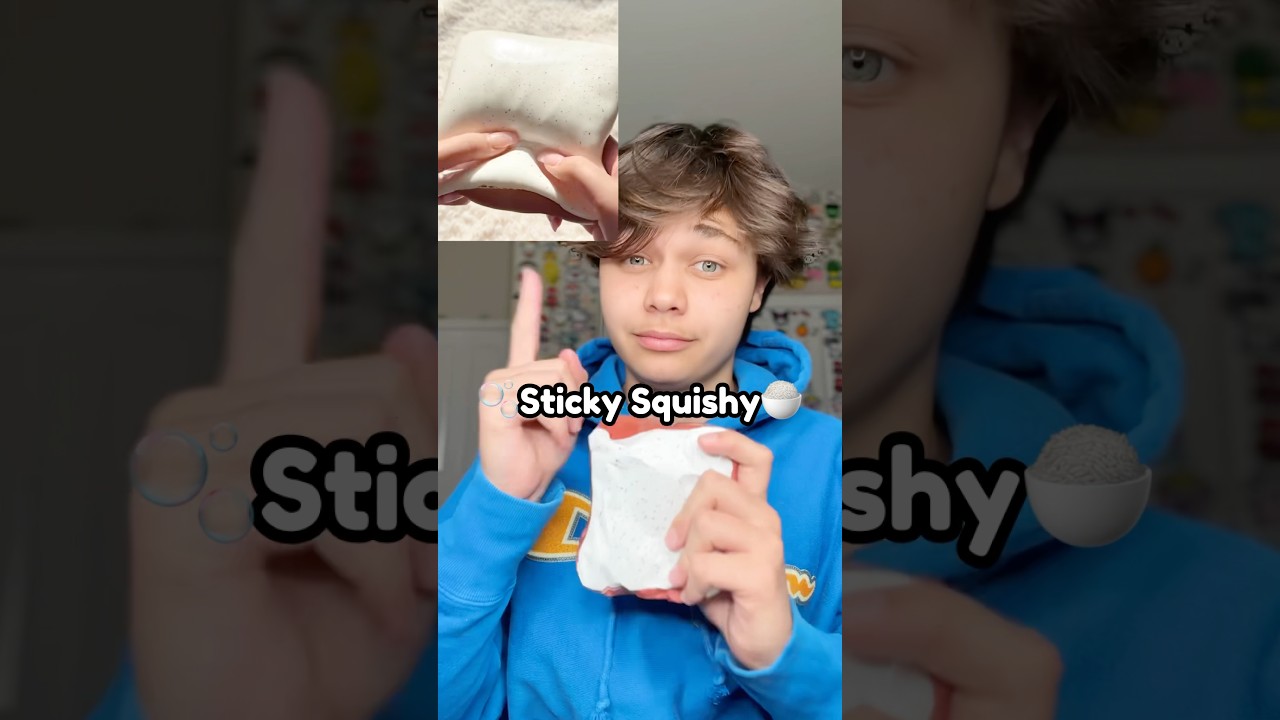 🍚DIY Paper Sticky Squishy!? #diy #diysquishy #squishy #papersquishy #fidget #papercraft #cute