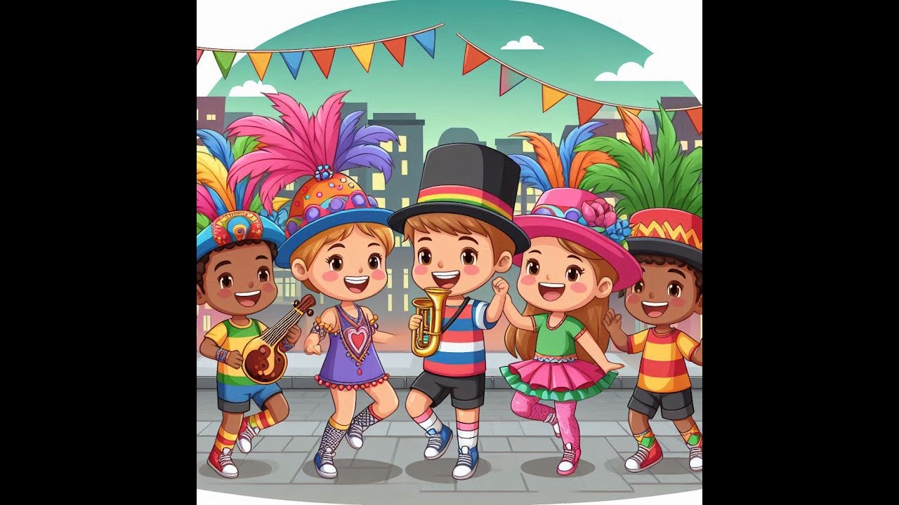 Ballo di  Carnevale! 🎶 Canzoni Divertenti per Bambini | Musica per Festeggiare con i bimbi