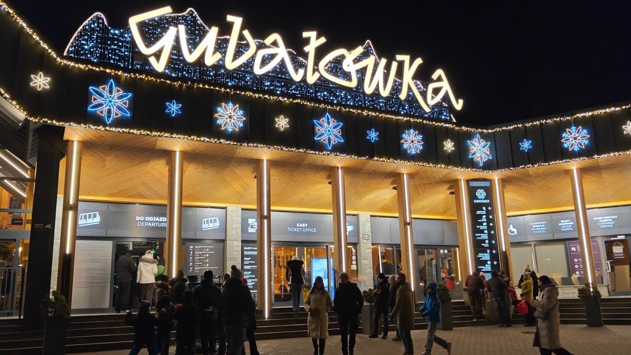 Gubałówka wieczorem, Zakopane ostatni tydzień ferii - mniej turystów, mniej śniegu! Spotykam widzów!