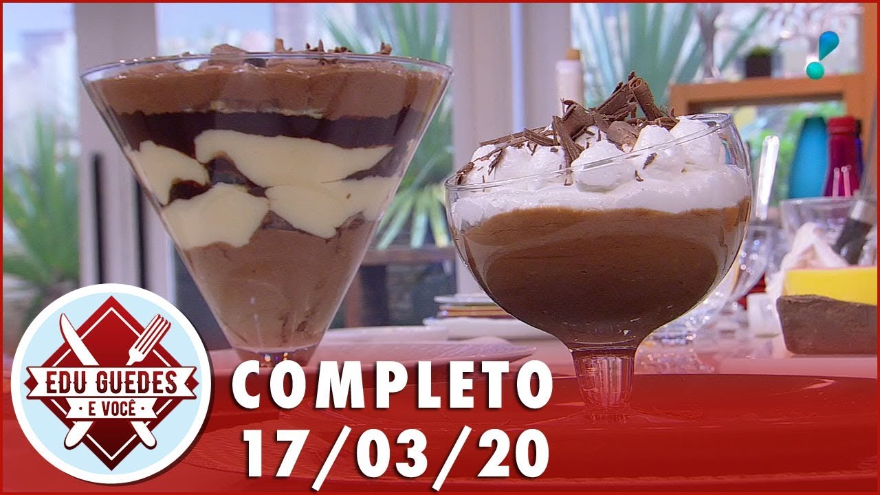 Edu Guedes ensina a preparar receitas de mousse e pavê