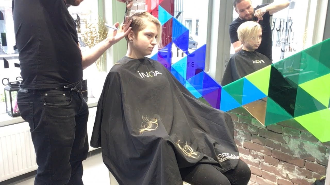 A long to buzzed undercut haircut in two parts (the final haircut)