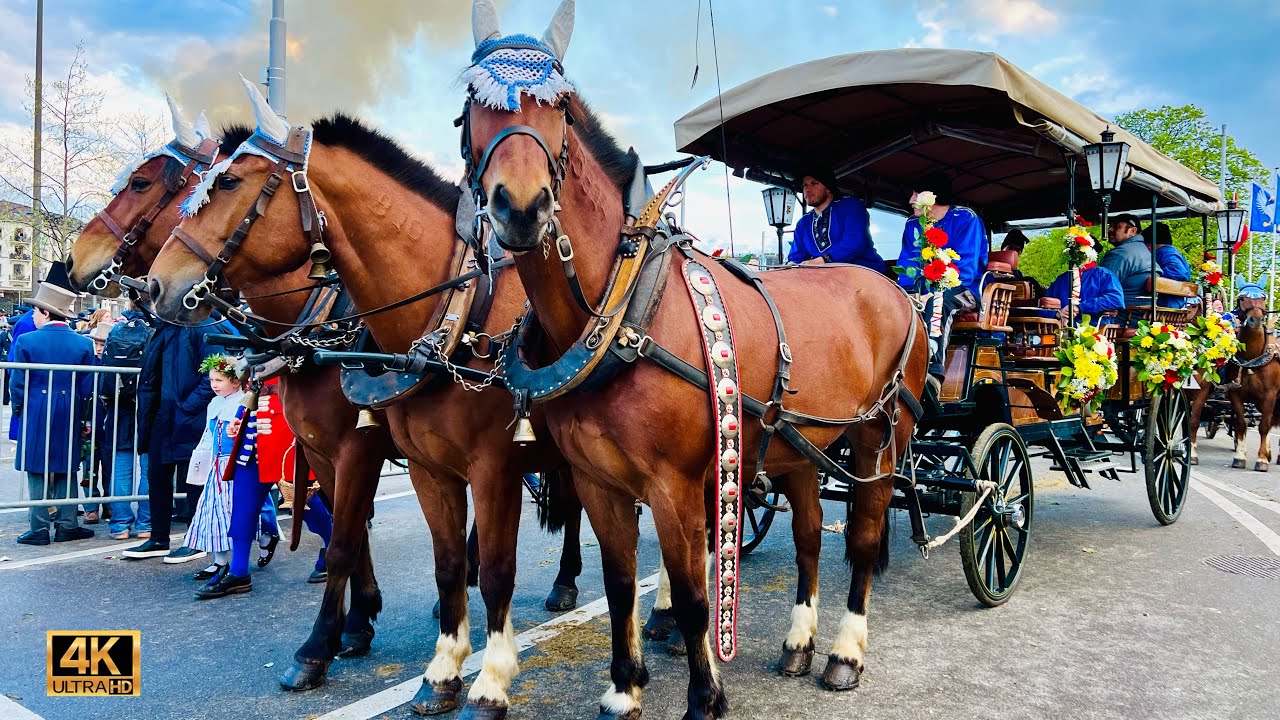 🇨🇭Traditional Festival in Switzerland _ Sechseläuten || Zurich city celebrated beginning of spring