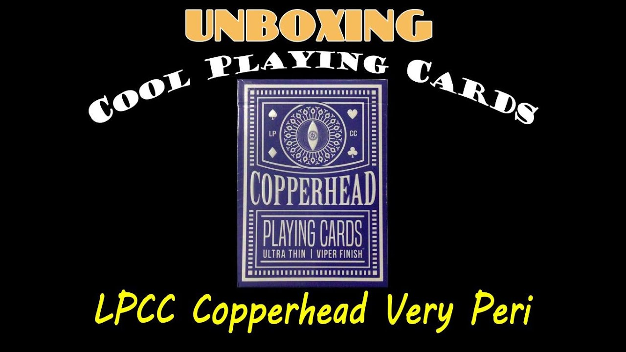 Unboxing Cool Playing Cards: LPCC Copperhead Very Peri v.4