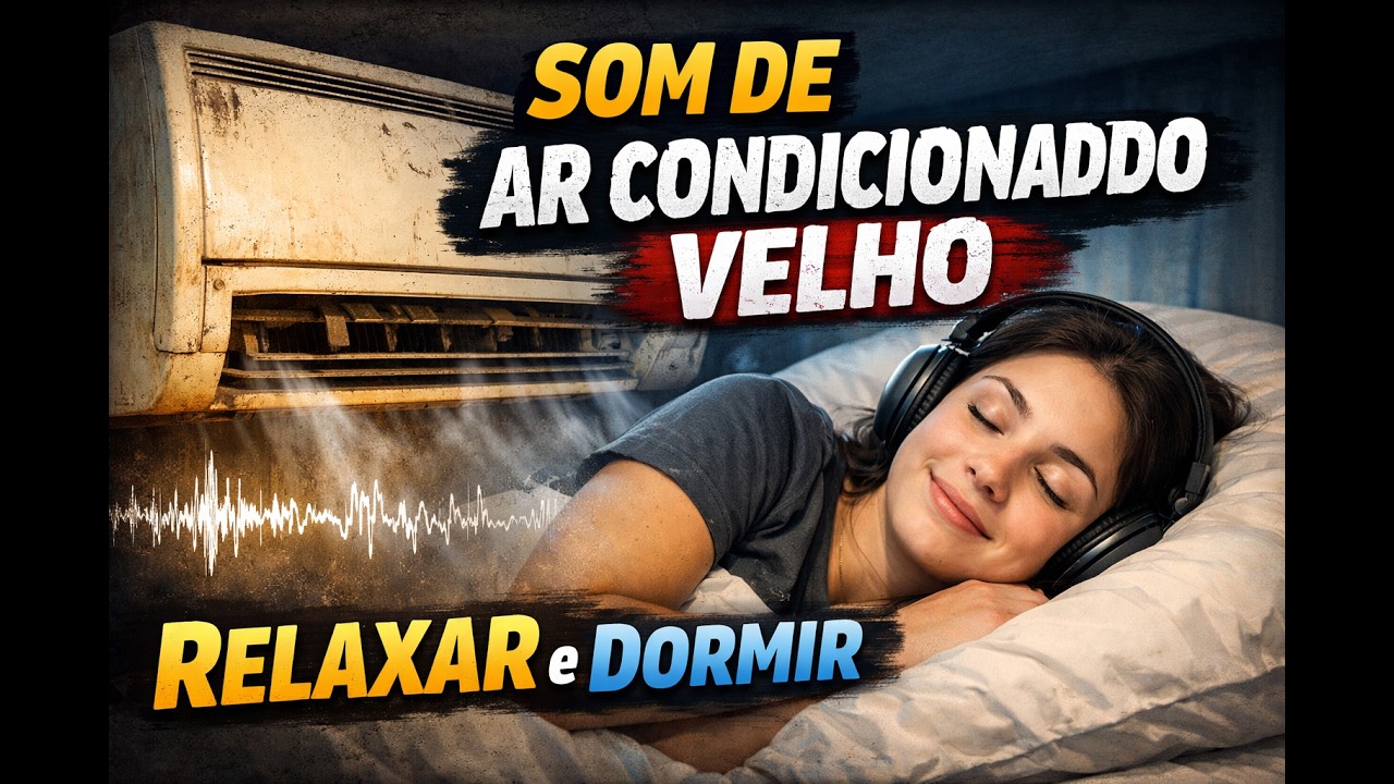 SOM DE AR CONDICIONADO VELHO para RELAXAR e DORMIR- Old Air Conditioning Sound to Relax and Sleep