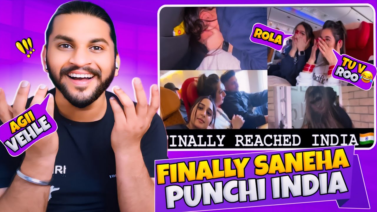 Finally Saneha Punchgi India Surprise to Family🥳😂