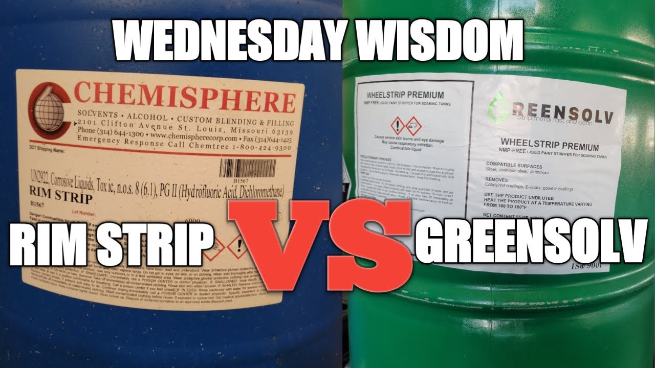 Powder Coating - how to strip paint -  Greensolv Vs Rim Strip Vs B17