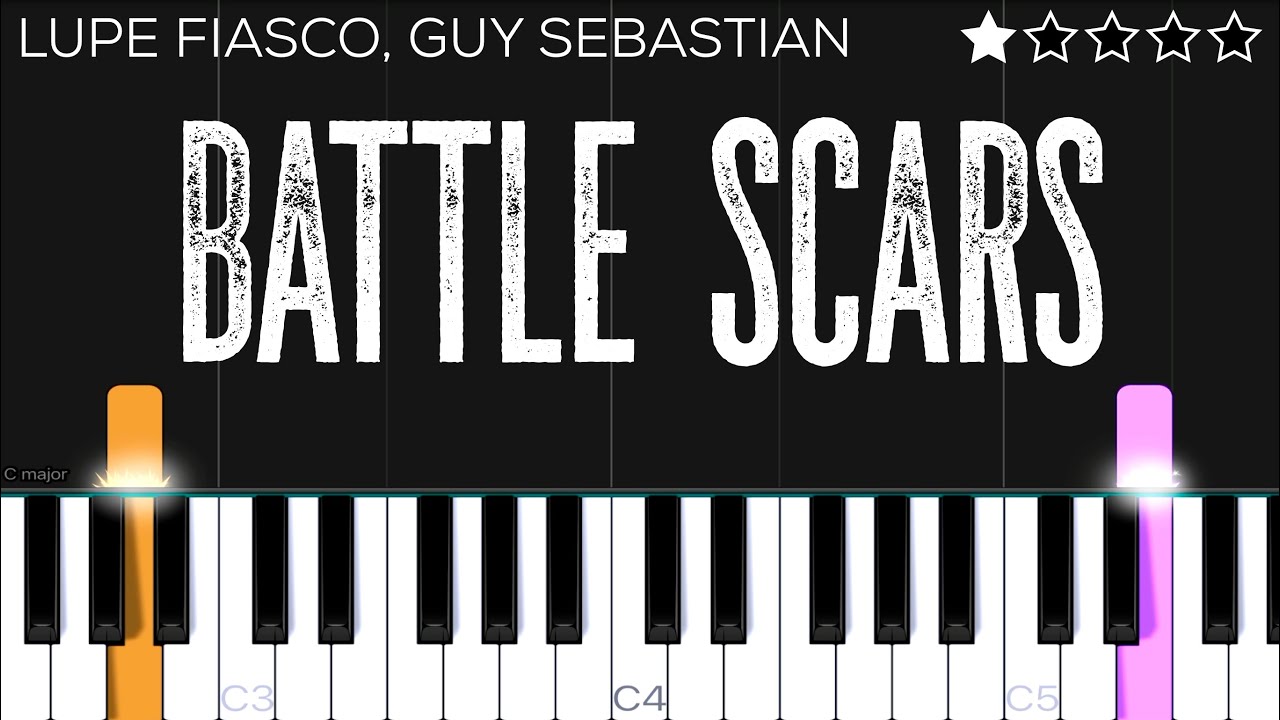 Lupe Fiasco, Guy Sebastian - Battle Scars | EASY Piano Tutorial