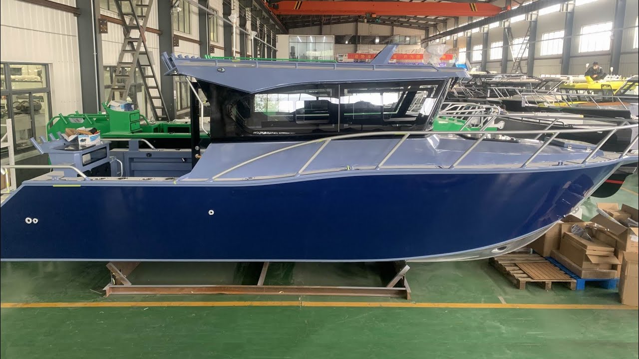 Follow Nemo to get known the 8.5m Profisher full closed cabin Aluminum fishing pleasure boat