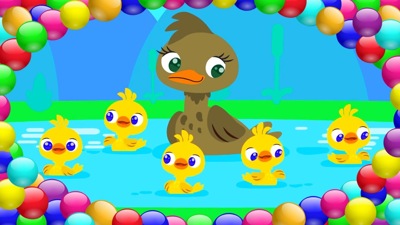 Five Little Ducks | Banana - Kids Songs and Nursery Rhymes