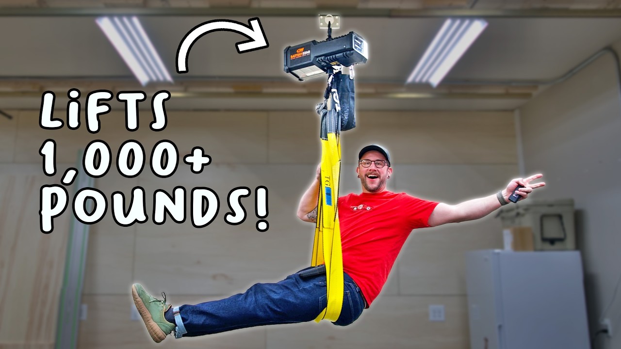 Building A DIY Chain Hoist Gantry In My Garage with Unistrut