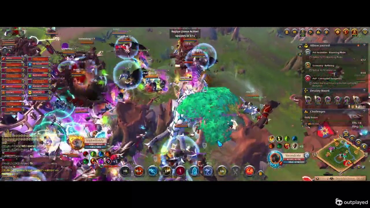 6UTC FIGHT HOT vs LAG (Alliance) Realmbreaker RAW POV Albion Online 02 15 2026