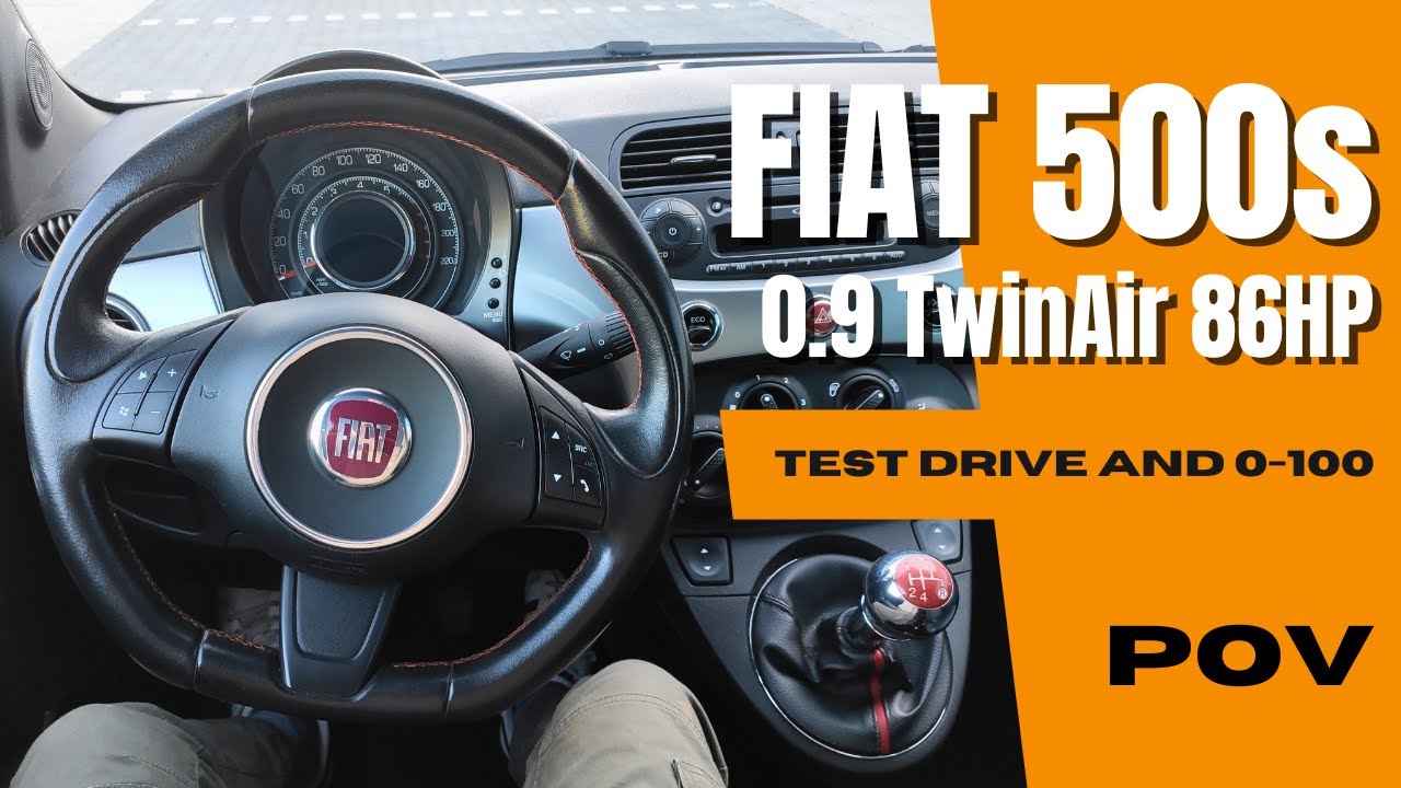2014 Fiat 500 Turbo (0.9 86HP TwinAir) | 4K POV  Test Drive | 0-100 | Highway