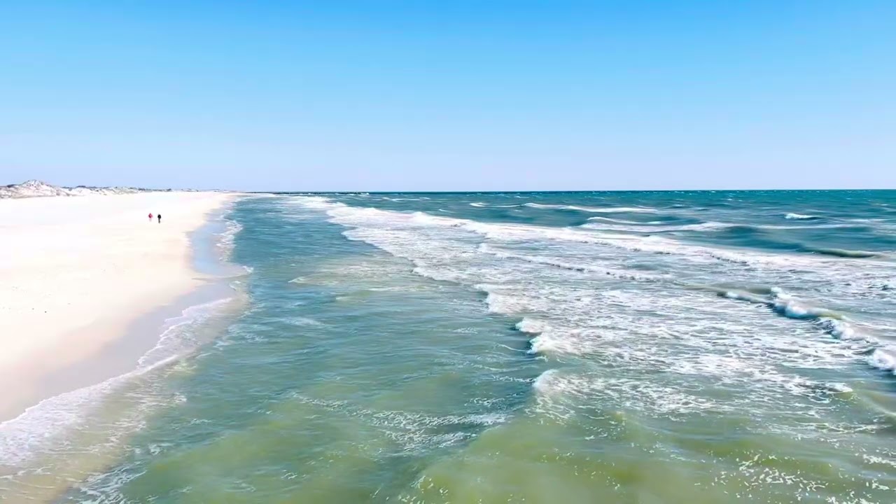 Wind & Waves Crashing On The Beach In Destin, Florida #oceansounds #relaxingsounds #destinflorida