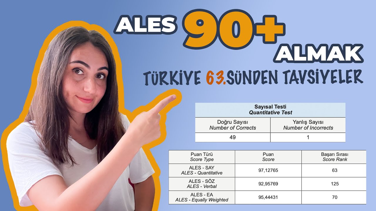 ALES 90+ NASIL ALINIR? I SAY 97,12 PUAN İLE DERECE YAPTIM #ales2024 #ales