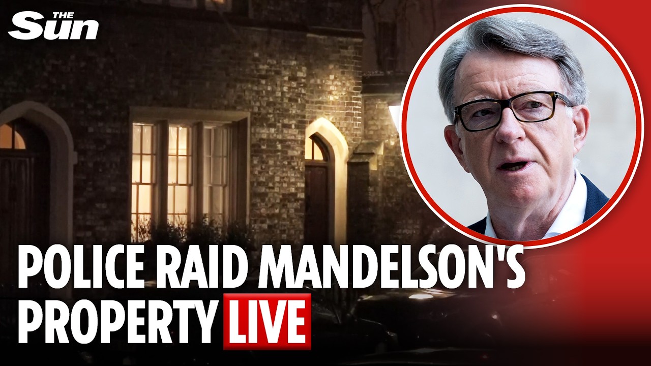 LIVE: Police raid Peter Mandelson's London property