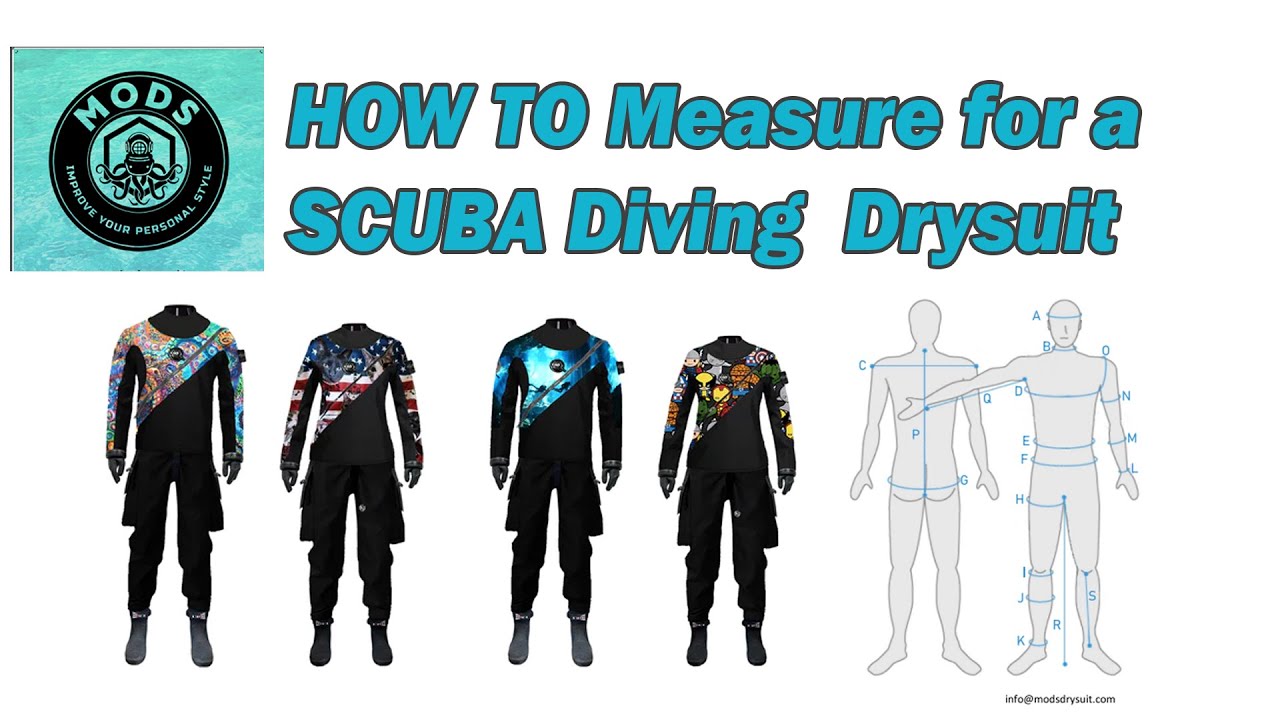How To Measure For A Custom Scuba Diving Drysuit with MODS Drysuit