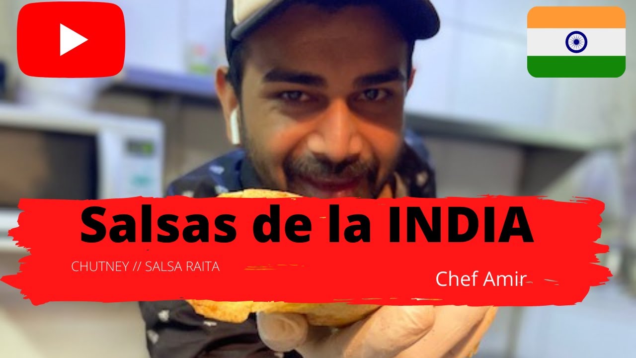 *CHUTNEY de MENTA y SALSA RAITA por CHEF AMIR* Salsas de la INDIA