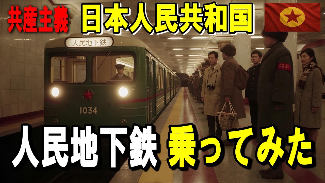 【日本南北分断】北日本の誇り・人民地下鉄革新線に乗ってみたらすごかった【日本人民共和国】