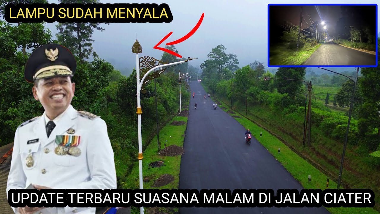LUAR BIASA‼️LAMPU CANTIKNYA SUDAH MENYALA JALAN CIATER TANGKUBAN PERAHU INI SUASANA MALAMNYA