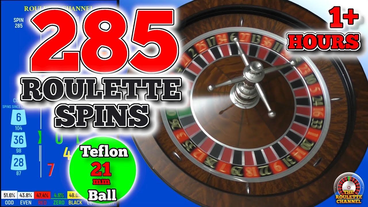 Day 6: 285 Roulette Spins - Teflon Ball 21mm - French Style Roulette Wheel - Blue Scoreboard