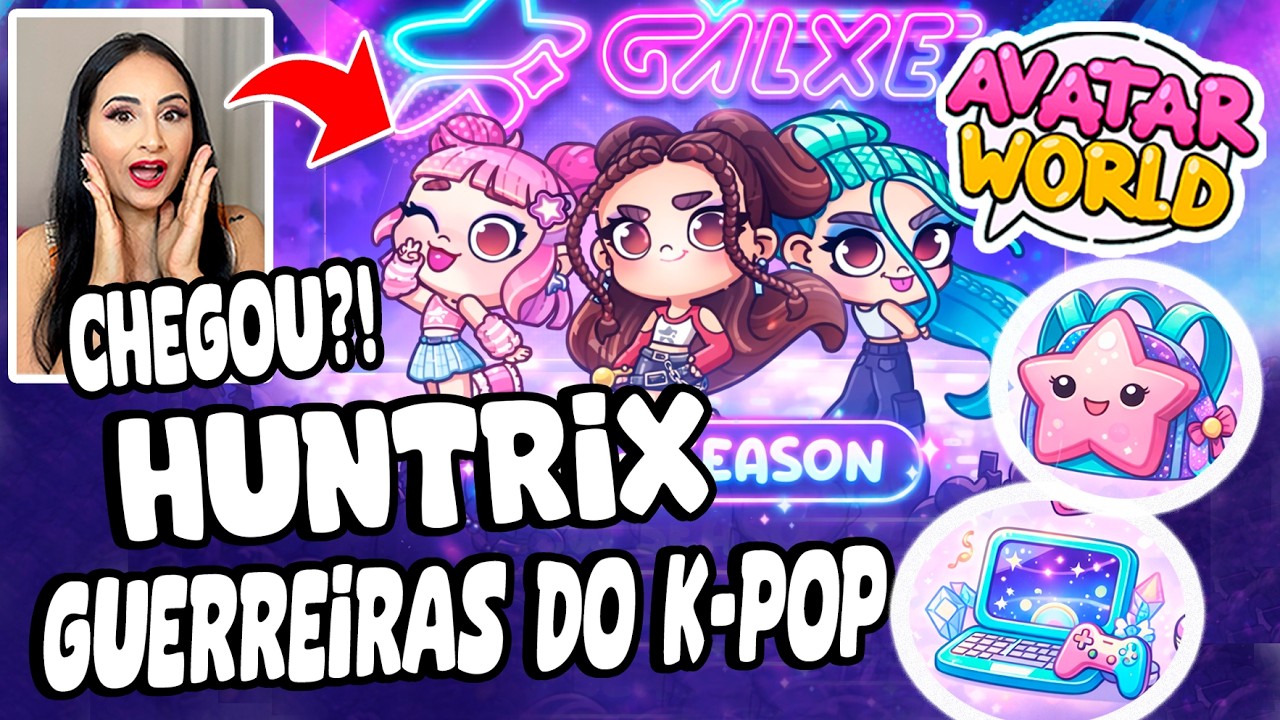 NOVA ATUALIZAÇÃO DO PAZU AVATAR WORLD CHEGANDO | GALXE HUNTRIX GUERREIRAS DO K-POP ?!!!