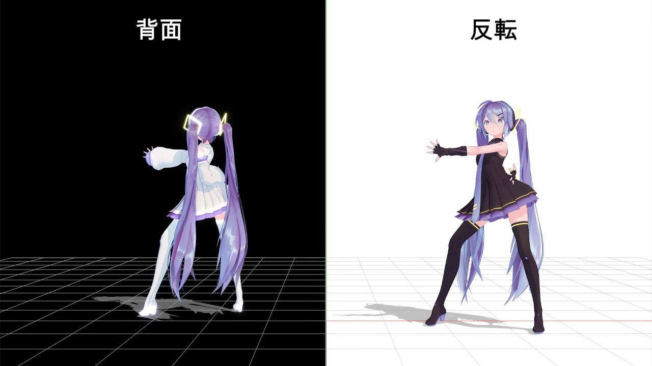 【ダンス練習用MMD】ボッカデラベリタ【反転背面】(初音ミクcover)