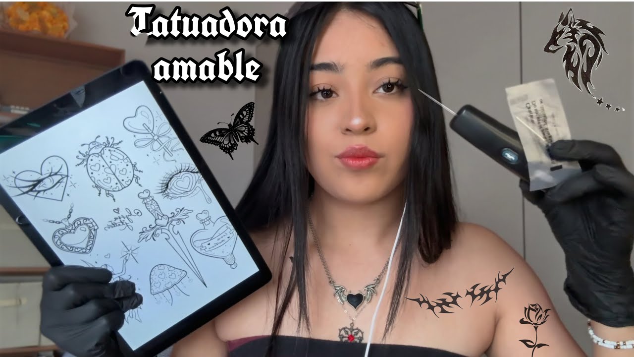 ASMR te tatuó 🕷️🖊️ ESTUDIO de TATUAJES 