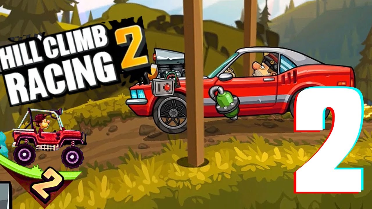Hill Climb Racing 2 - Gameplay Walkthrough Part 2 - Muscle Car Gameplay ( iOS , Android )