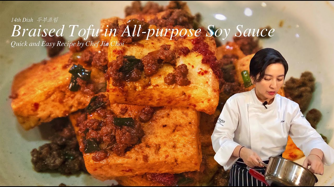 Sub-Eng,Esp l How to make Dubu jorim l Quick & Easy Recipe by Chef Jia Choi