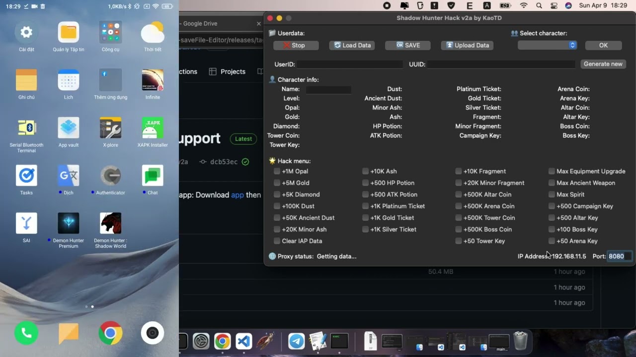 Shadow Hunter Save Hack Tool Ver.2a - Now supported both Android & iOS - Guide - Windows