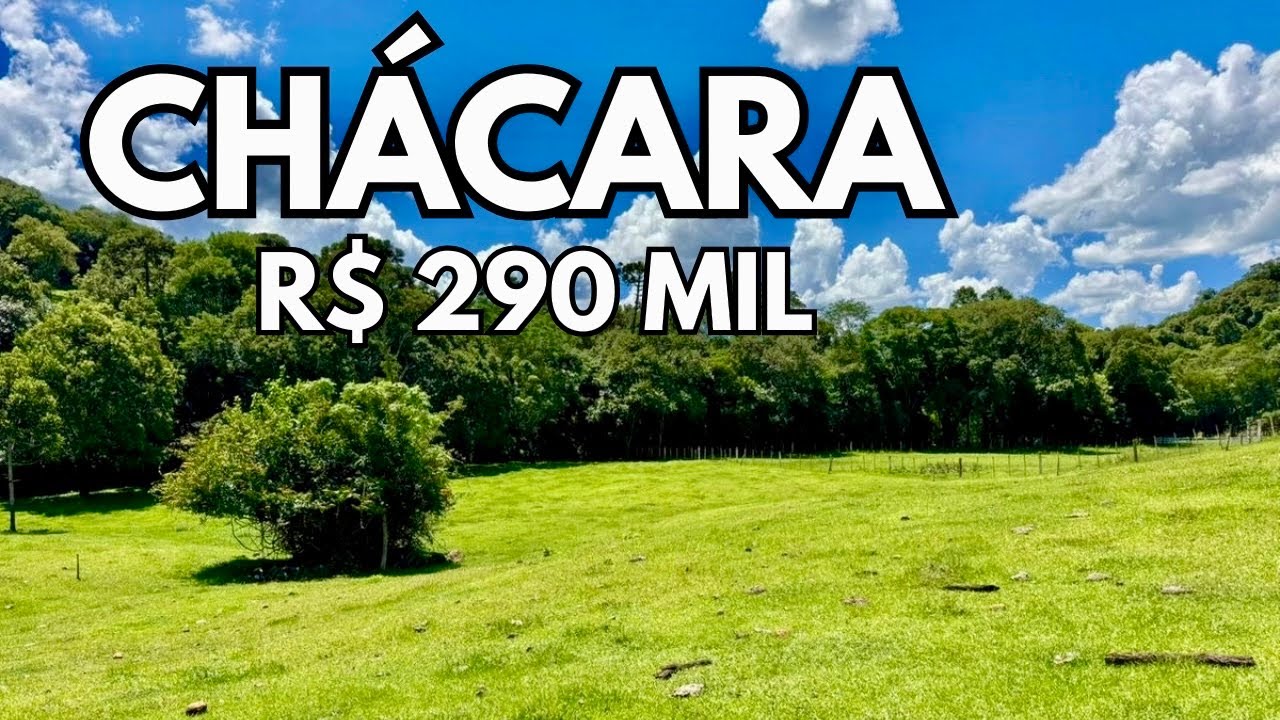 CH&Aacute;CARA &Agrave; VENDA EM MARAVILHA SC | Rio na Divisa, &Aacute;rea Limpa e Local Tranquilo R$ 290 MIL