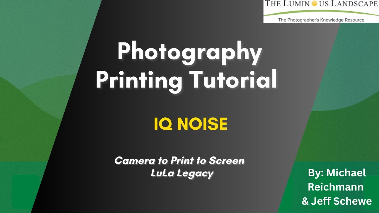 Photography Printing Tutorial: Understanding & Managing Digital Noise - Camera to Print to Screen